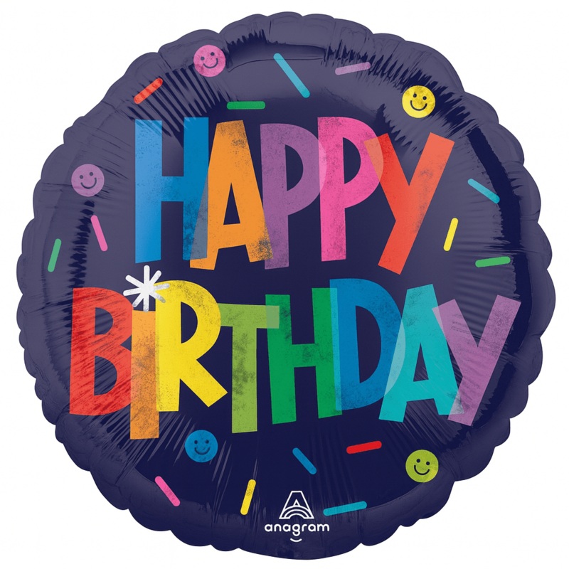 Bold Happy Birthday Mylar Balloon 18" | 1ct