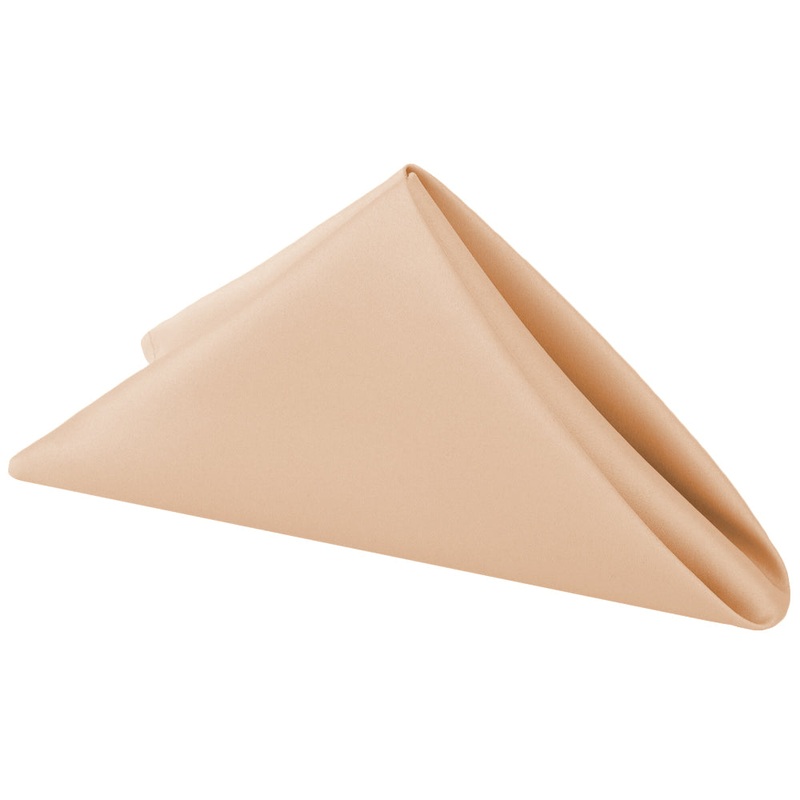Lamour Satin Napkin 20"x20" - Champagne