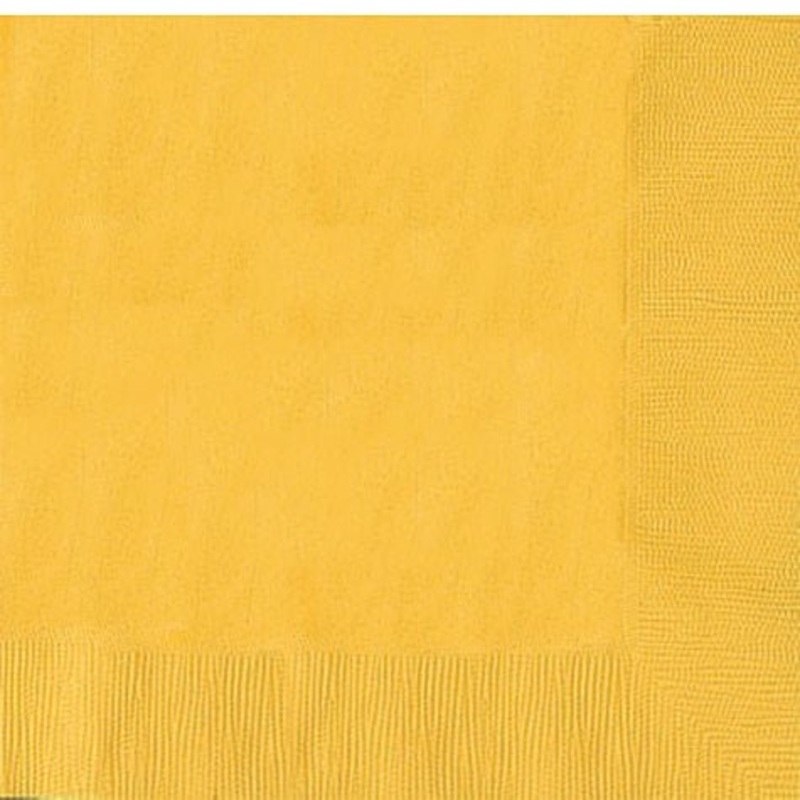 Yellow Sunshine Dinner Napkins | 40ct