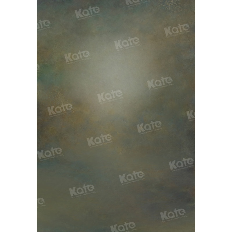 Kate Abstract Little Green Gray Backdrop Designed by Chain Photography 5x7ft(1.5x2.2m) Microfiber (Printed)