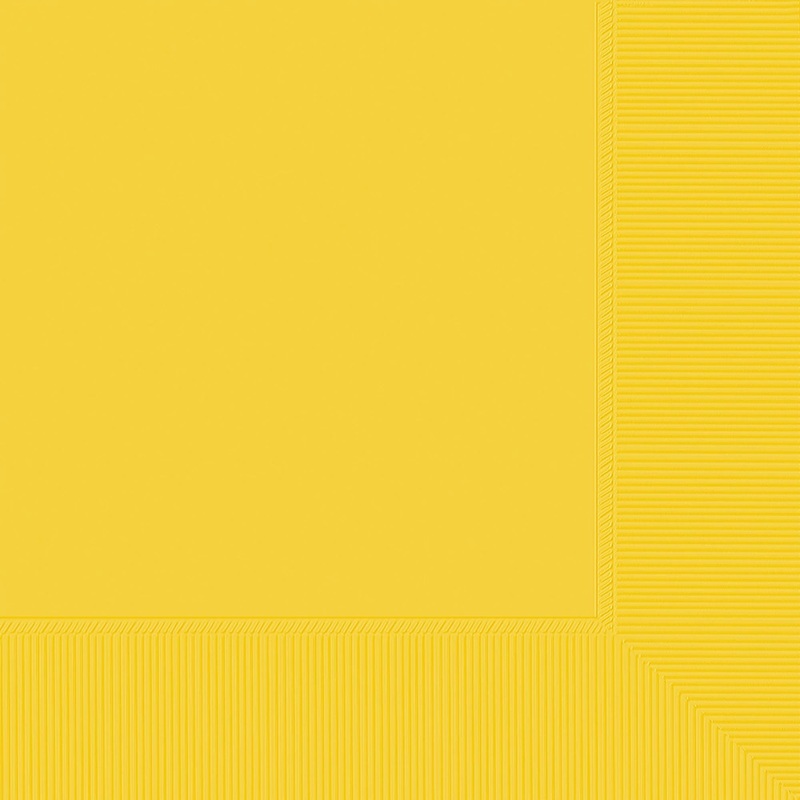 Yellow Beverage Napkins 40
