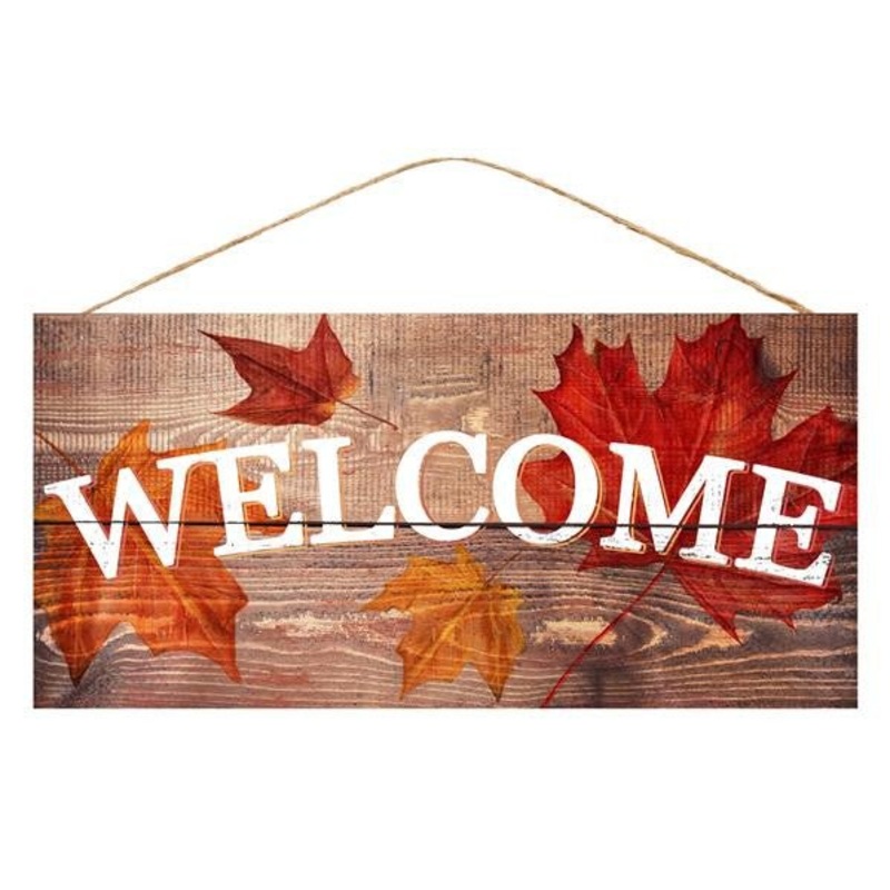 12.5" Fall Welcome Sign