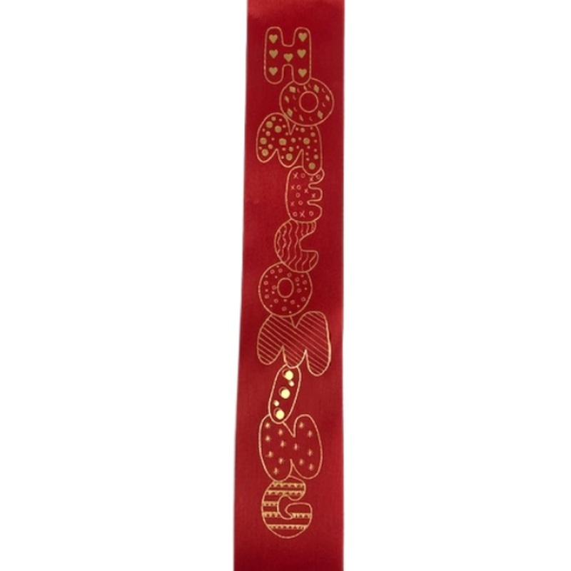 #16 ACI Bubble Homecoming Ribbon - 2 1/4" x 1 Yd | Sold By The Yard Red/Gold
