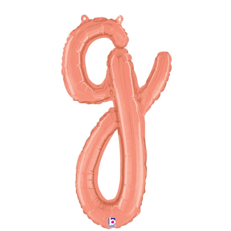 Rose Gold G Script Letter 07078