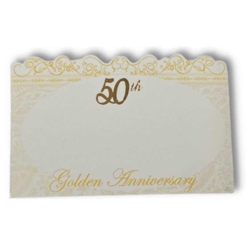 50th Golden Anniversary Enclosure Cards l 50 Count | Clearance - While Supplies Last