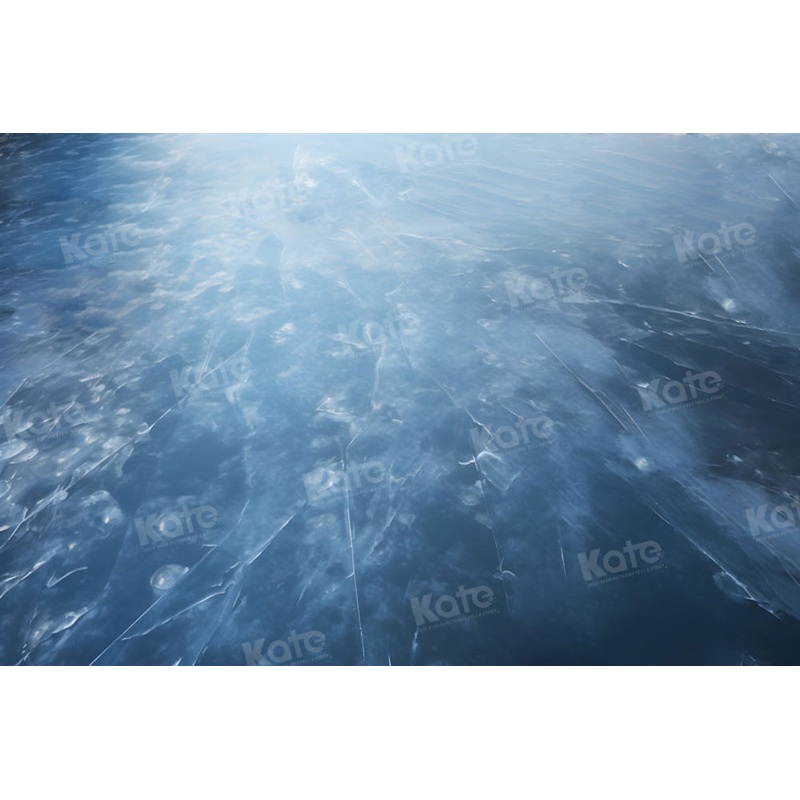 Kate Winter Ice River Floor Backdrop for Photography 7x5ft(2.2x1.5m) Microfiber (Printed)