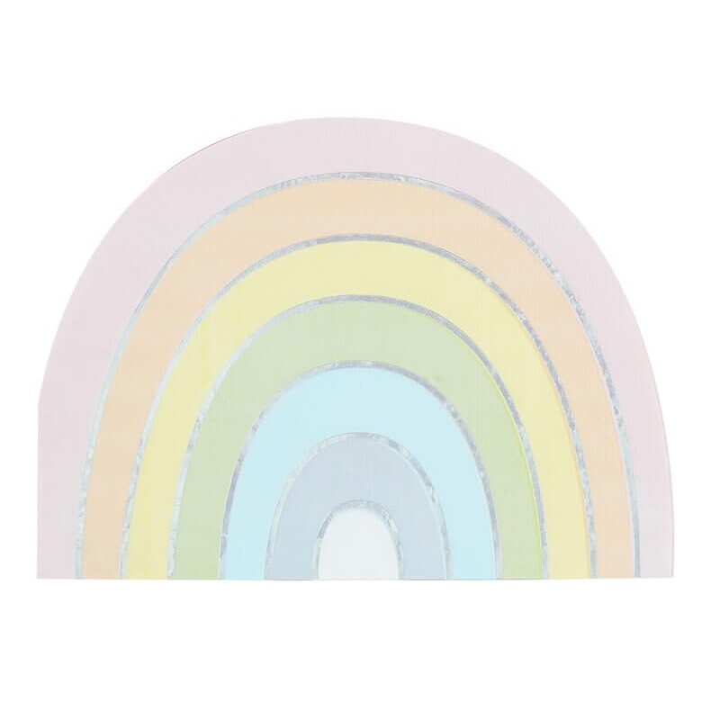 Pastel & Iridescent Rainbow Napkins
