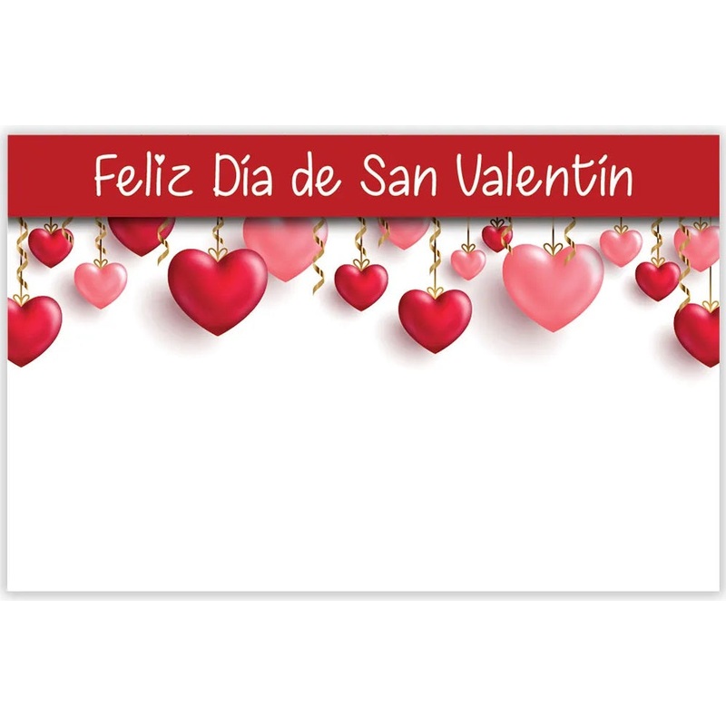 Feliz Dia De San Valentin Enclosure Cards (S4R2) | 50 Count