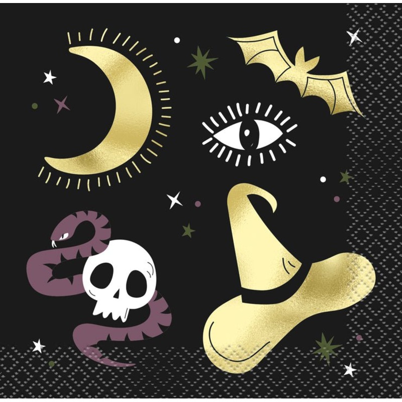Halloween Celestial Beverage Napkins | 16ct