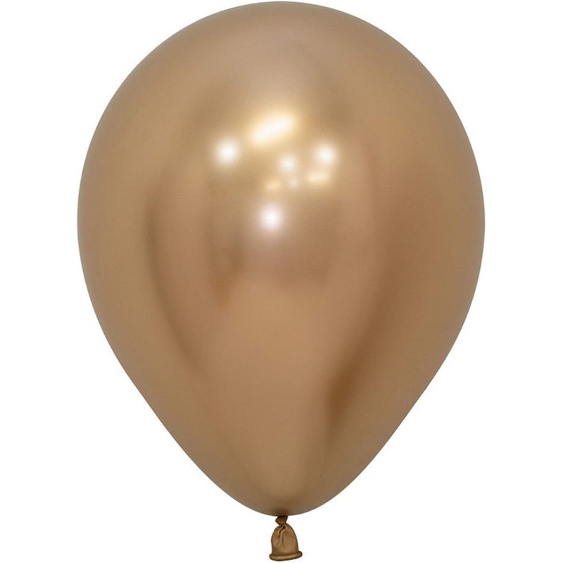 11" Sempertex Latex Balloon Pack, Reflex Gold | 50 ct
