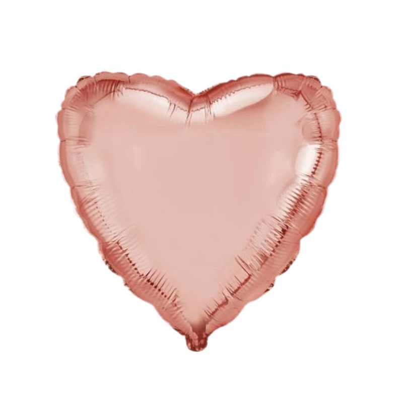 18 Rose Gold Heart (Flat)