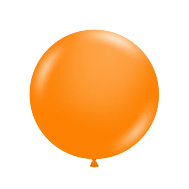 Tangerine 24 Latex Balloons (3 count)