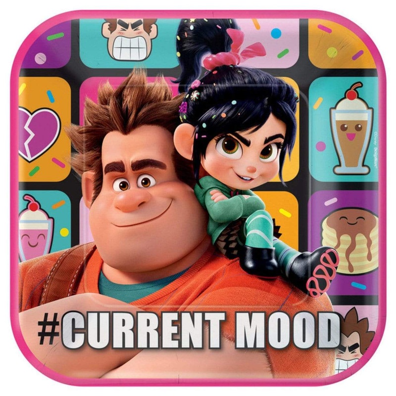 Wreck it Ralph 2 Square Plates 9 (8 count)