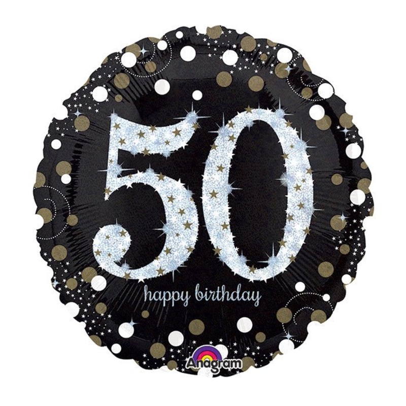 Sparkling 50 Mylar Balloon, 18'' | 1 ct
