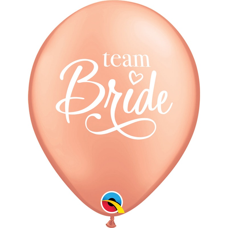 Team Bride 11 Latex Balloons (50 count)