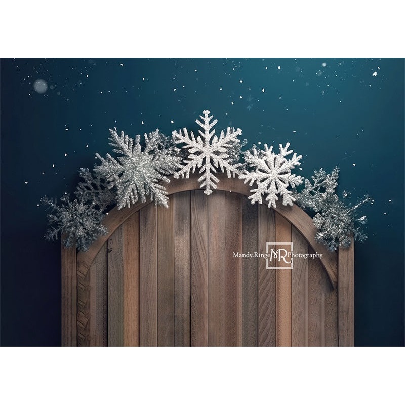 Kate Winter Solstice Headboard Backdrop Designed by Mandy Ringe Photography 7x5ft - For Twin Size Mattress Microfiber (Printed)