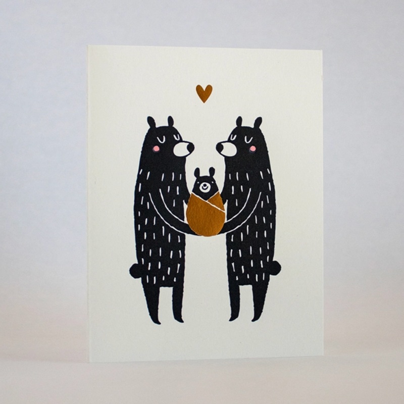 Baby Black Bear Card