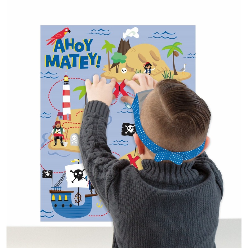 Ahoy Pirate Pin The X On The Pirate Map Game | 1 set