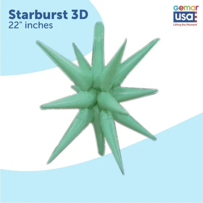 Starburst Balloon Aquamarine 26623 - 22 in