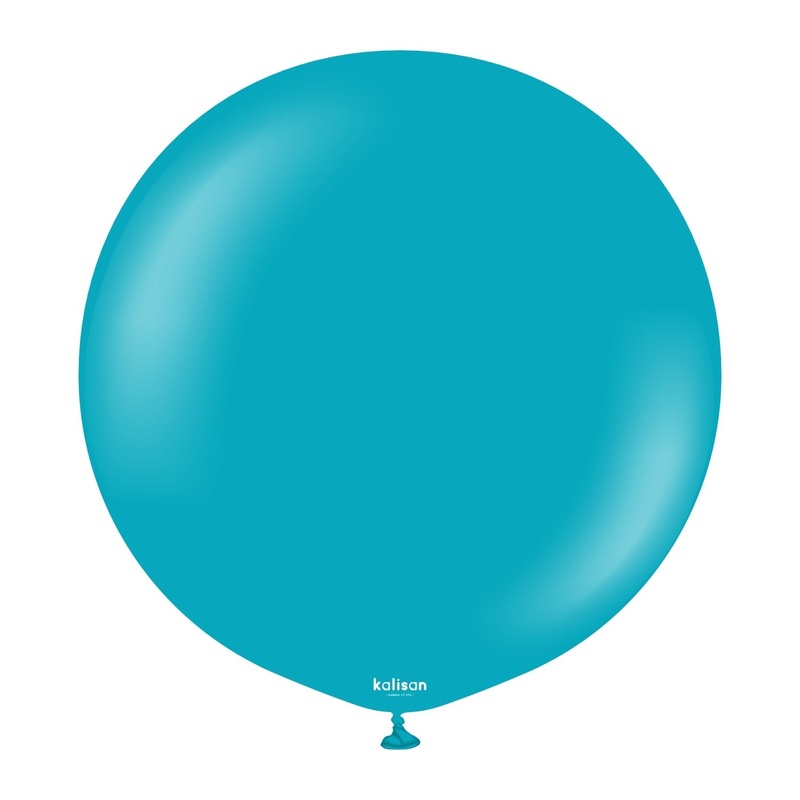 Turquoise 36 Latex Balloons (2 count)