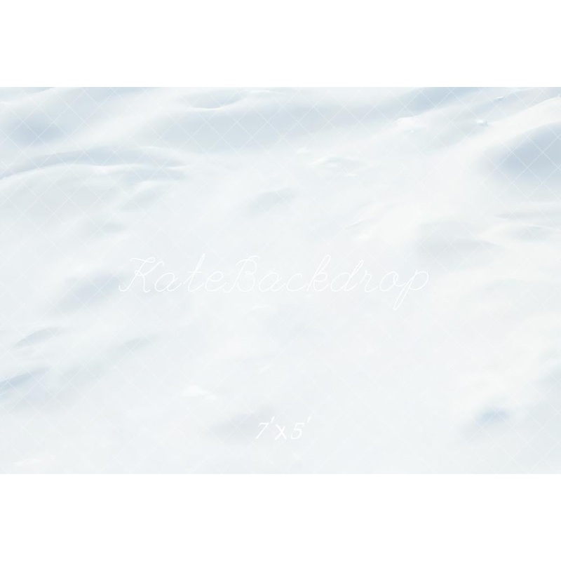 Kate Winter White Snow Floor Backdrop Designed by Emetselch Microfiber (Printed) 7x5ft(2.2x1.5m)