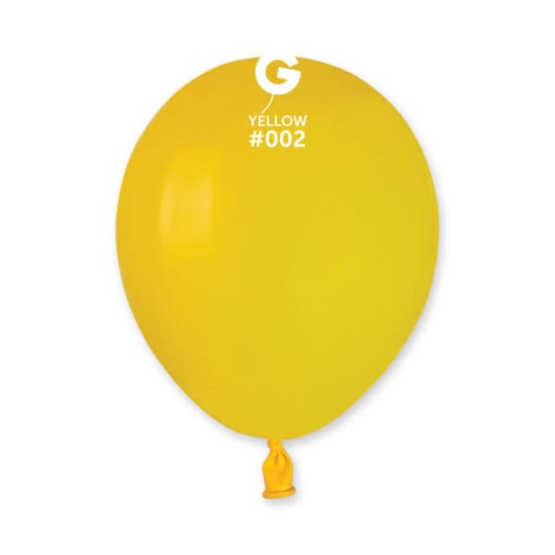 Yellow 5 Latex Balloons #002 (100 count)