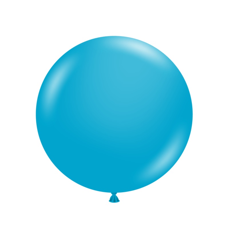 Turquoise 24 Latex Balloons (3 count)
