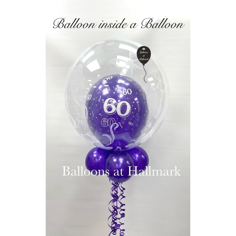 Balloon Inside a Balloon - Helium Balloon - Choose Age Required