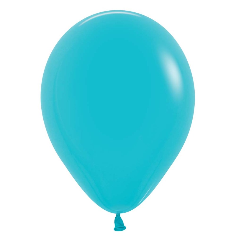 Turquoise Blue Latex Balloon w/ Helium & Hi-Float, 11" | 1 ct