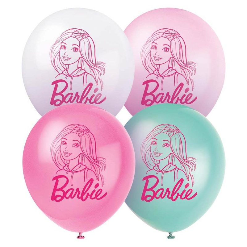 Barbie 12 Latex Balloons (8 count)