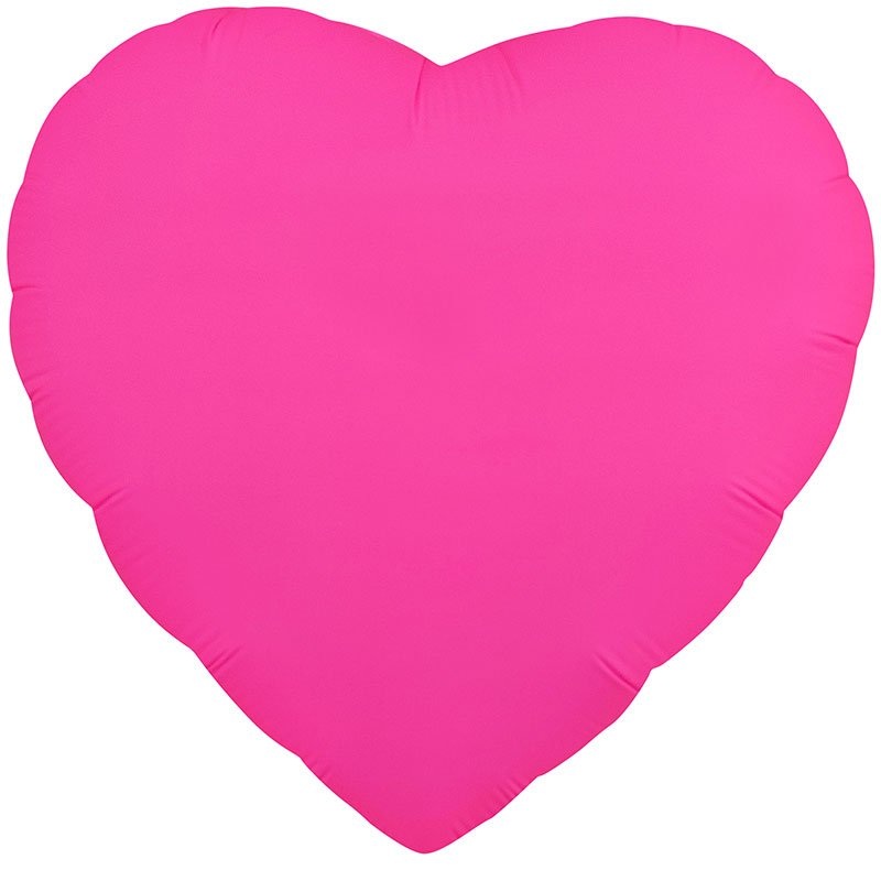 Neon Pink Heart Mylar 18" | 1ct