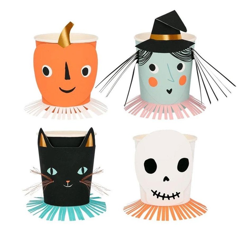 Vintage Halloween Cups 9oz. | 8ct