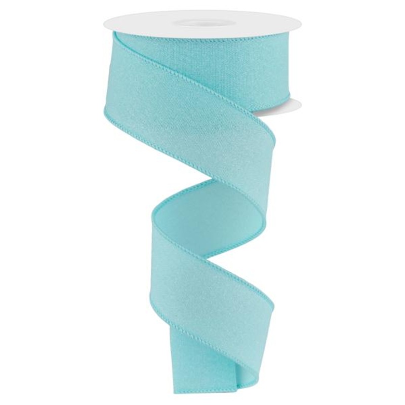 1.5" Crystal Shine Ribbon: Ice Blue - 10yds