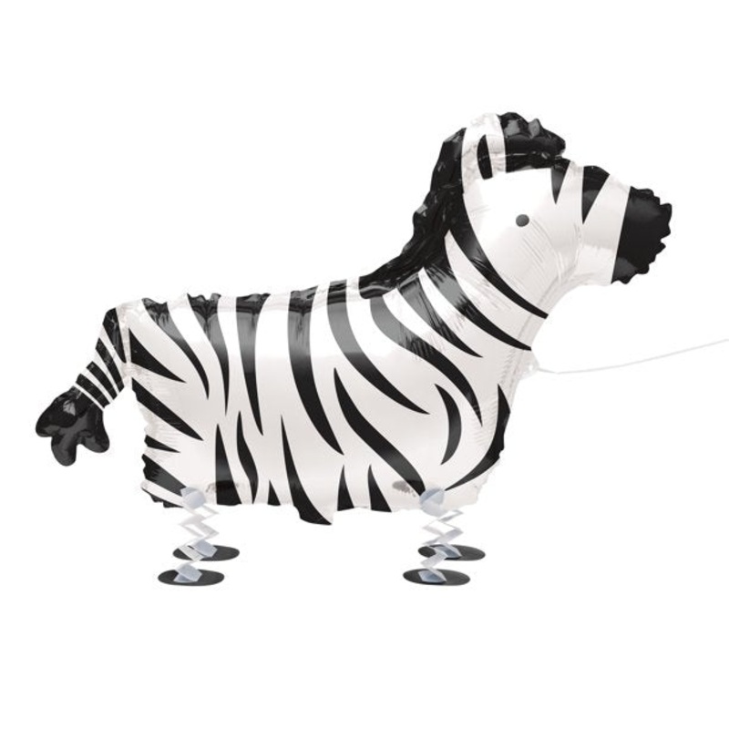 Walking Zebra Balloon Helium-Filled (local only)