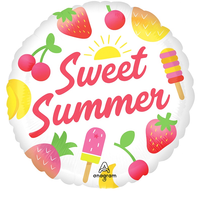 Sweet Summer Fruity Mix Mylar 18in | 1ct