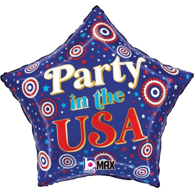 4th Of July Party In The USA Mylar Balloon 19" | 1 ct