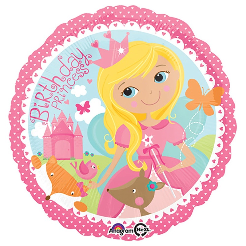 Woodland Princess Happy Birthday 18 Balloon