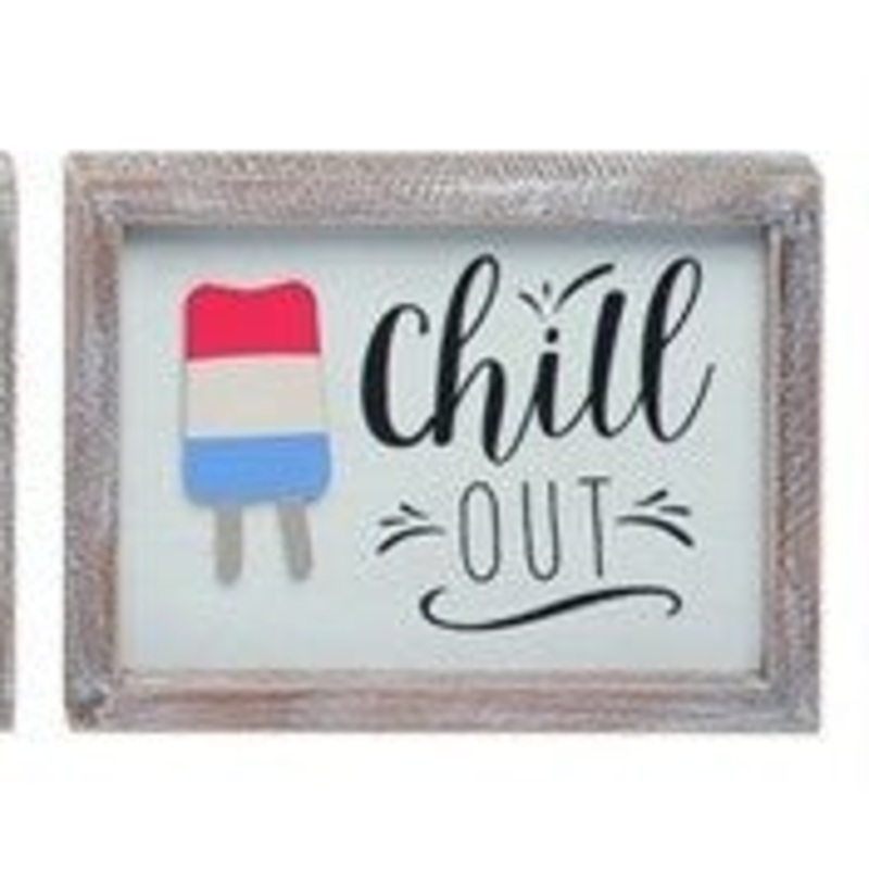 Chill Out Popsicle Sign