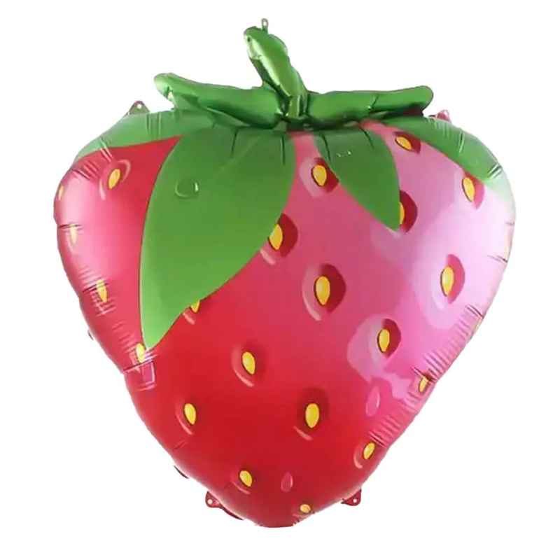 21 Strawberry Foil Balloon (FLAT)