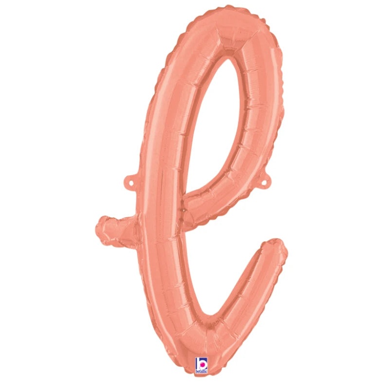 Rose Gold L Script Letter 07012