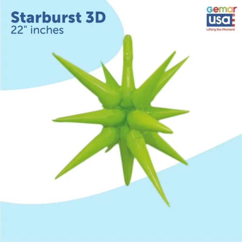 Starburst Balloon Green 26524 - 22 in