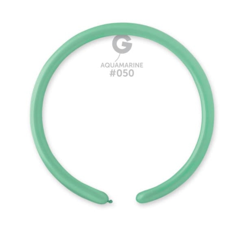 Aquamarine 160 Latex Balloons (50 count)