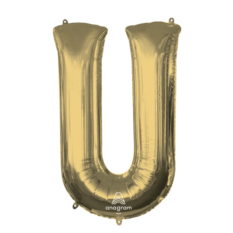 White Gold U Giant Letter 4462901 - 34 in