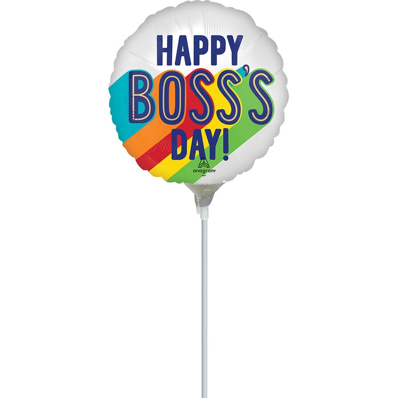 9" Satin Boss's Day Stripes