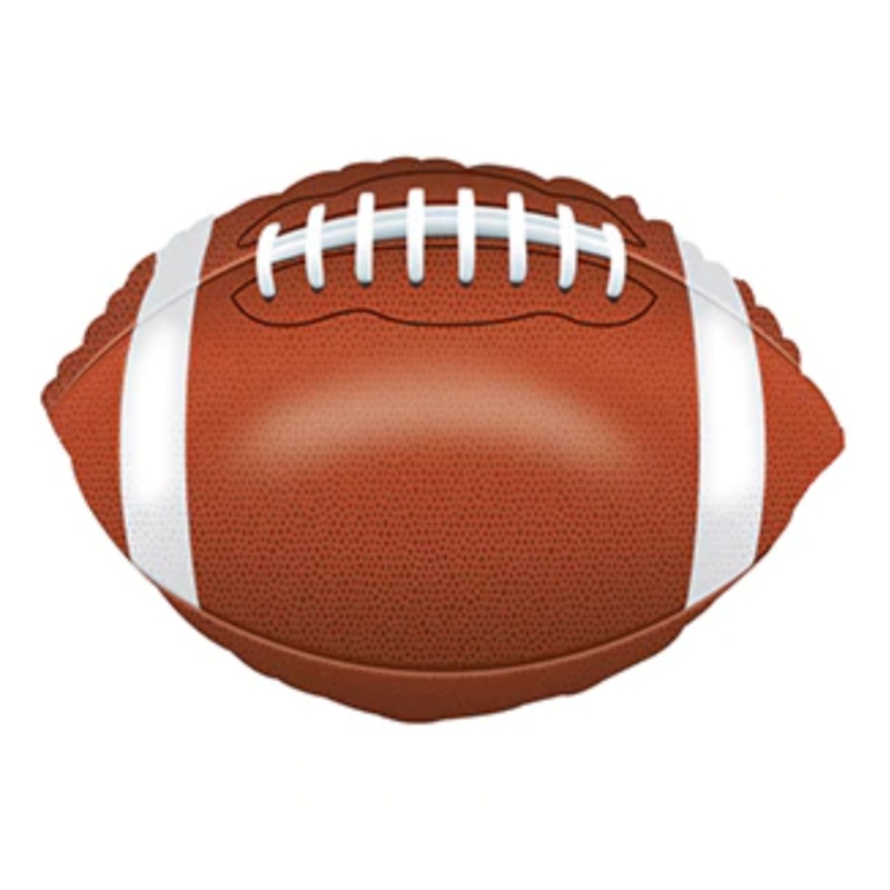 Tan Football Balloon Helium-Filled (local only)