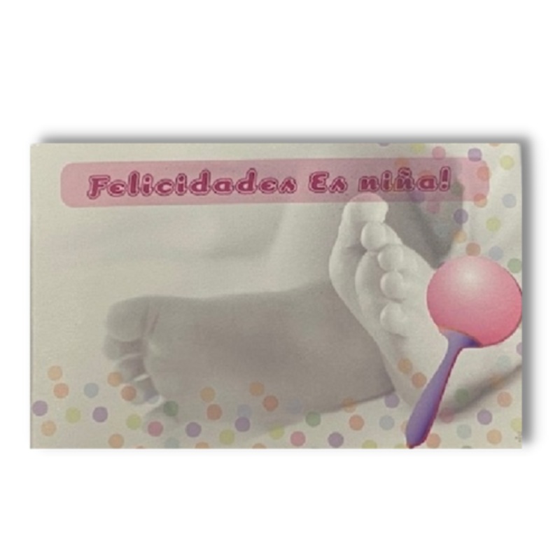 It's A Girl "Felicidades Es Nina" Enclosure Cards | 50 Count | Clearance - While Supplies Last