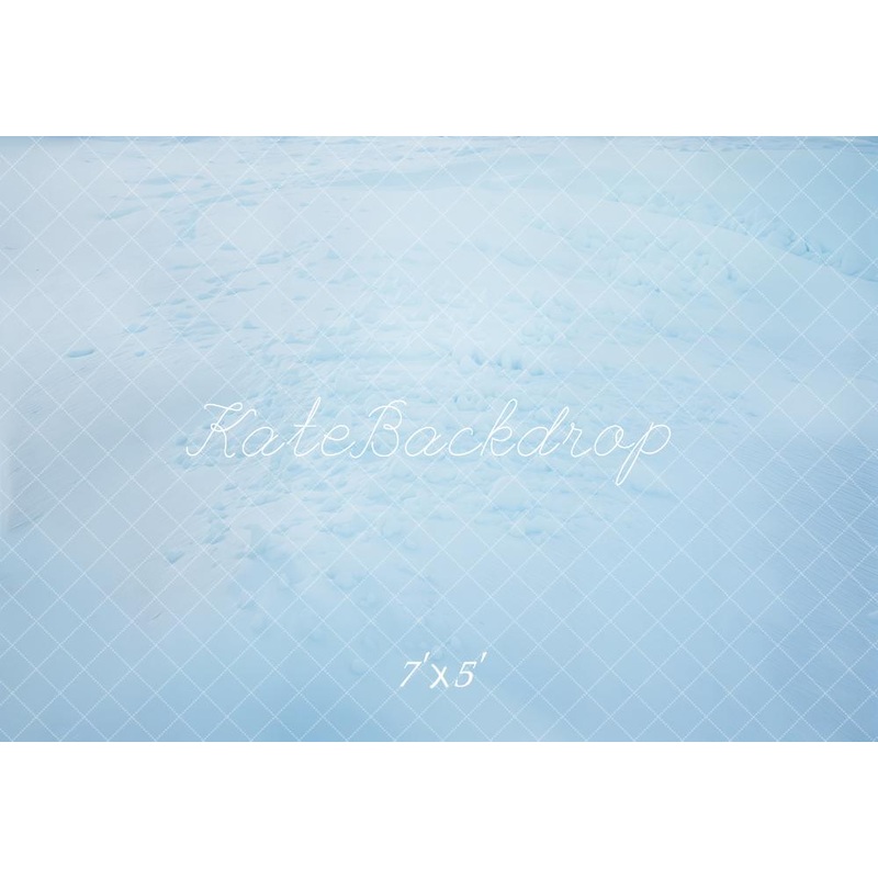 Kate Winter Ice Blue Floor Backdrop Designed by Kate Image Microfiber (Printed) 7x5ft - small kids sitting / cake smash
