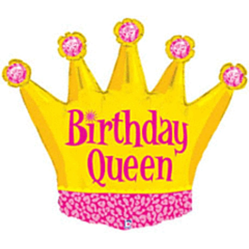 #025 Birthday Queen 30in Supershape