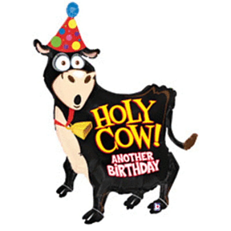 #039 Holy Cow Birthday 42in Supershape