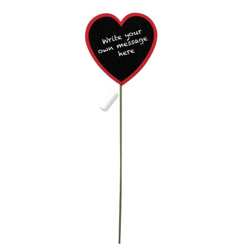 12" Heart Chalkboard Pick